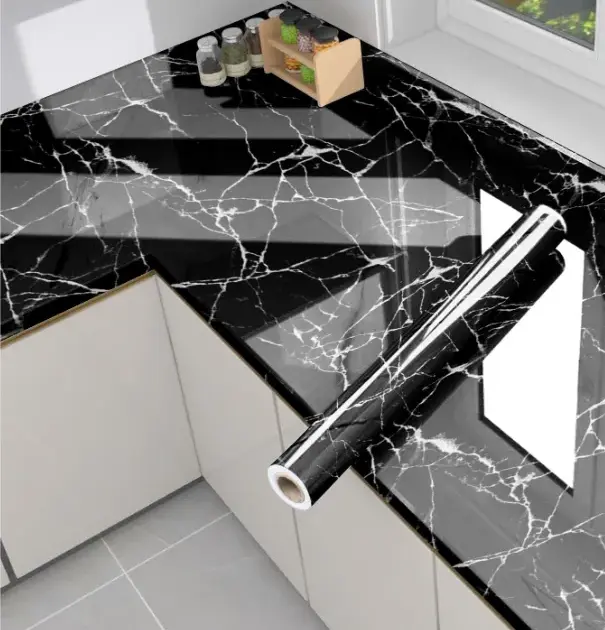 Waterproof Marble Sheets, Self Adhesive PVC Sheet Rolls