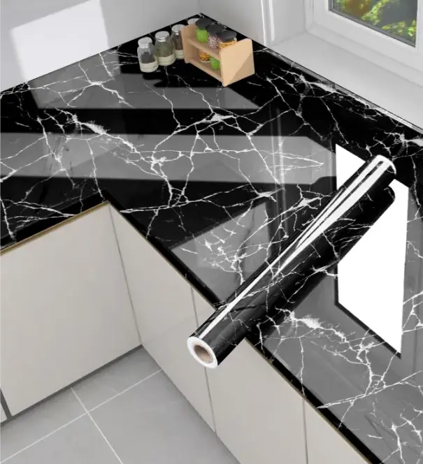 Waterproof Marble Sheets, Self Adhesive PVC Sheet Rolls